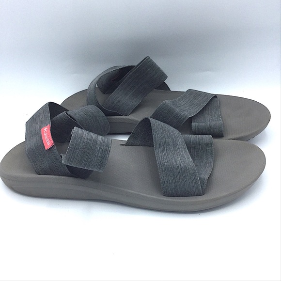 Columbia Barraca Grey Strappy Sandals 9 Outdoor - Picture 3 of 7